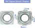 2pcs 3" Square Heavy Duty Lazy Susan Turntable, Steel Ball Bearing Rotating Tray for Dining Table, Pantry, Organizer