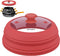 Microwave Splatter Cover, Vented Silicone and Glass Lid, Collapsible Plate Cover for 6-11 inch Plates