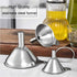 Stainless Steel Funnel Set - 3 Large Small Food Grade Mini Metal Kitchen Funnels for Transferring Oils, Liquids,