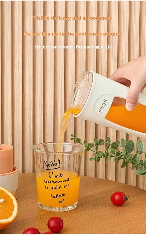 Handheld Electric Stirring Juice and Vegetable Cup, 340ml Convenient Household