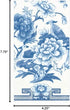 Packs 15 Caspari Blue & White Paper Guest Towel Napkins - Two