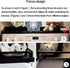 MouJeHom 30''Stove Top Shelf for Kitchen Stove, Stainless Steel Magnetic Spice Over the Stove Rack Flat Organizer Black