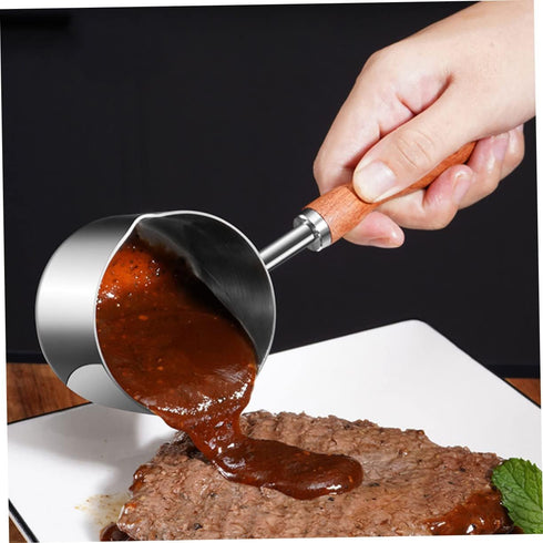 Oil Pan Mini Candy Mini Heater Stainless Steel Saucepan Steaming Pot Candle Making Pot Chocolate Melting Pot Oil Pots for Cooking Deepen Pot Soup Pan Coffee Cheese Cooking Pot by FELTECHELECTR