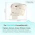 OEM 5304518034 Refrigerator/Freezer Defrost Timer Compatible with Frigidaire Kenmore Whirlpool Crosley Etc, Replacement Part 297318010 216744500 216744400 216517400 AP6799886 Etc