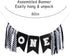 Q&High Life Race Car First Birthday Highchair Banner, Pre - strung Black & White Checkered ONE Garland for Boys Fast