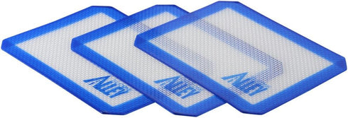 3 Non-stick Blue Silicone Mat Pads, Small Rectangle 5 x 4 Inch