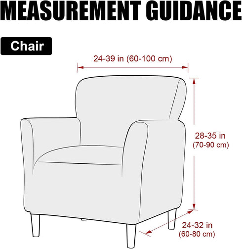 UNBBRRL 1-Piece Armchair Cover, Accent Chair Slipcover Stretch Velvet Non-Slip Mid Century Modern Accent Furniture
