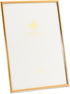 Lawrence Frames 5" W x 7" H Simply Gold Metal Picture Frame, 670057