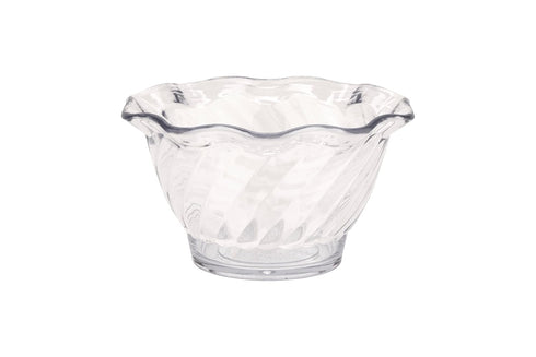 G.E.T. DD-50-CL-EC Plastic Tulip Ice Cream/Dessert Dish, 5 Ounce, Clear (Set of 4)