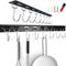 2PCS Kitchen Utensil Racks with 8 Hooks, 17 Inch Multifunctional Hanging Utensil Holders