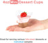 4 oz 50 Pack Qeirudu Triangular Mini Dessert Cups with Spoons, Plastic Appetizer Cups Reusable Shooter Cups for Pudding