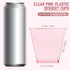 50 8 oz Mifoci Pcs Pink Plastic Dessert Appetizer Cups Clear Mini Cake Salad Cups for Party Yogurt Parfait Containers