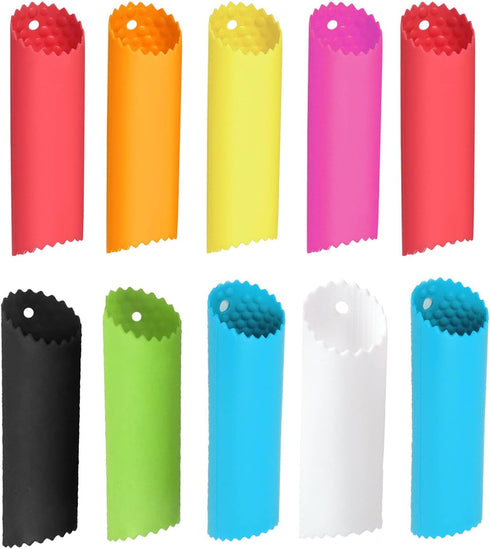 DXary Garlic Peeler Set, 10 Pieces Silicone Garlic Roller Garlic Peeler Tube Easy