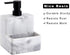 zccz Soap Dispenser with Sponge Holder, Marble Look Liquid Hand and Dish Soap Dispenser Pump Bottle for Kitchen Sink