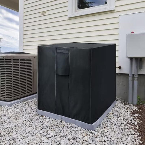 WLEAFJ Heavy Duty Air Conditioner Cover for Outside Units, Fits up to 26 x 26 x 32 inches