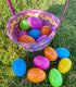 GiftExpress Plastic Bright Easter Egg Assortment - 50 Pcs for Easter Egg Hunt
