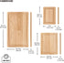 Farberware Rubberwood Cutting Board Set, 3-Piece with Juice Grooved and Finger Grips