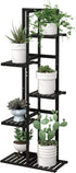 Laiensia 5 Tier Bamboo Plant Stand Rack 6 Potted Multiple Flower Pot