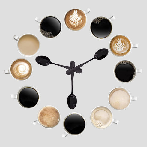 Demitasse Espresso Spoons Set of 8, 4.9 Inch Stainless Steel Mini Coffee Spoons for Dessert, Black