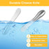 2 Pcs Stainless Steel Butter Knife Set, Little Cheese Spreader Knives for Condiments, Charcuterie Board