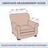 Great Bay Home Velvet Plush Stretch Arm Chair Slipcover. Velvet Chair Furniture Protector, Soft Anti-Slip, High Stretch