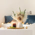12.5" Mkono Small Artificial Flowers in Ceramic Vase Centerpieces Coffee Table Decor, Silk Flower Arrangements for Home