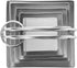 Square Biscuit Cutter with Handle - 5 Pieces/Set Stainless Steel Nesting Cookie Cutters for Easy Storage