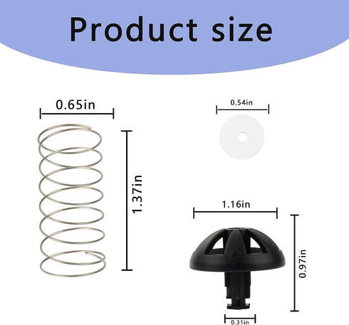 Coffee Machine Brew Basket Bottom Spring Loaded Stopper Kits Replacement for Hamilton Beach Coffee Makers (5 Pcs)