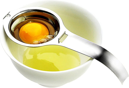 Egg Separator Egg Yolk White Filter Food Grade Egg Divider Stainless Steel Egg Sieve Kitchen Gadget Cooking/Baker Tool