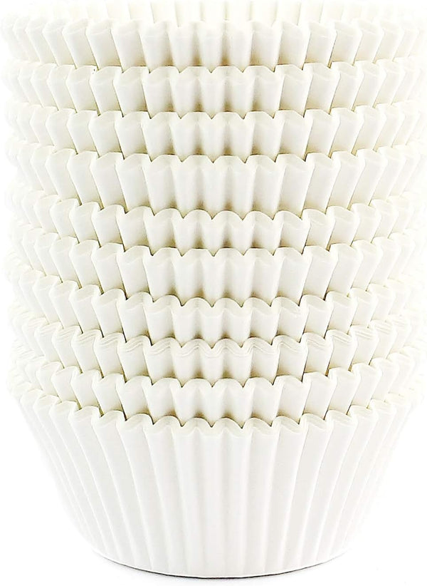 Eoonfirst Standard Size Baking Cups, Thanksgiving Day Party Cupcake Liners, 200 Pcs (White)