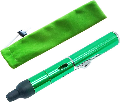 Butane Torch Lighter, Fengfang Metal All-in-One Tube, Detachable Refillable Handheld Lighter (1 Pack Green)