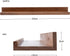 24 Inch Set 3 AZSKY Floating Photo Shelves Fair Light Walnut Picture Ledge for Storage Wall Book Shelves Hanging