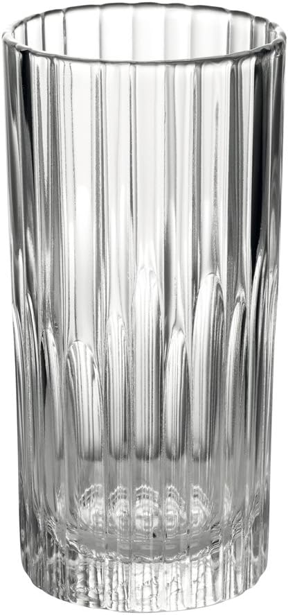 Duralex Manhattan Highball Glass Set of 6, 10.62 oz, Clear, Made in France