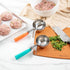 8 1 Restaurantware Met Lux Ounce Portion Scoop Durable Disher Scoop - Thumb Trigger Orange Stainless Steel Ice cream