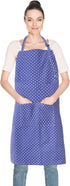 Aprons for Women, Adjustable Floral Cotton Kitchen Apron with 2 Pockets for Cooking, Baking, Chef, Artist (Blue Floral)
