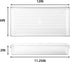 4 Pack 12"x 6" Clear Plastic Desk Drawer Organizer Tray Storage Bins for Bathroom Office Kitchen Utensils