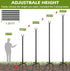 Eazielife 10 (1 Pack) Outdoor String Light Pole, FT Heavy Duty Hanging Light Stand Pole for Outside Garden Lawn, Patio