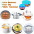 5 Pack Extra Thick Silicone Trivets Heat Resistant Pot Holder and Oven Mitts, Nonslip Insulation Honeycomb Rubber Hot