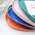 Orange Oval Decorative Tray with Handles, Versatile Serving Tray for Coffee Table, Ottoman, Ideal for Serving