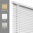 CHICOLOGY Mini Blinds for Windows, Horizontal Window Blinds, Gloss White, 24"W X 36"H, Blinds & Shades for Doors