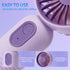 Mini Portable Fan 3 Pack, Cute Handheld Fan, Battery Operated Lightweight Small Personal Fan with 3 Speeds