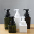 Foaming Soap Dispensers Pump-Bottles Pack of 2 (250 ml + 450 ml) for Kitchen, Bathroom, Brown