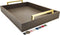 Decorative Coffee Table Tray, Ottoman Tray for Breakfast, Drinks, Serving Platter with Champagne Gold Handles