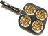 Pancake Pan 4-Cup Mold Blini Pan Silver Dollar Breakfast Pan Mini Pancake Maker Fried Egg Cooker Pancake Griddle Plett Pan Breakfast Maker Non Stick Egg Cooker Pan, Multicolor by DBY