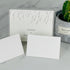 AZAZA 50 Pcs White Blank Place Cards - Textured Table Tent Cards for Weddings, 2.5" x 3.75"