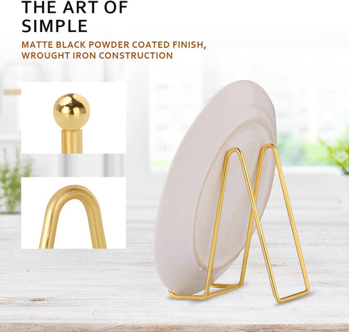 LIONWEI LIONWELI Decorative Plate Stand Holder and Picture Frame Easel Display Stand