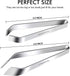 Fish Bone Tweezers, Professional Stainless Steel Flat and Slant Pliers Set for Kitchen Salmon Trout