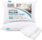 4 Pack Pillow Protectors with Zipper, Breathable & Noiseless, 100% Waterproof Pillow Cases, Standard Size White