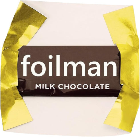 Foil Wrapper - 100 Pack Candy Bar Wrappers, 6" x 7.5", Gold, Best for 1.55Oz Candies/Chocolate Bars