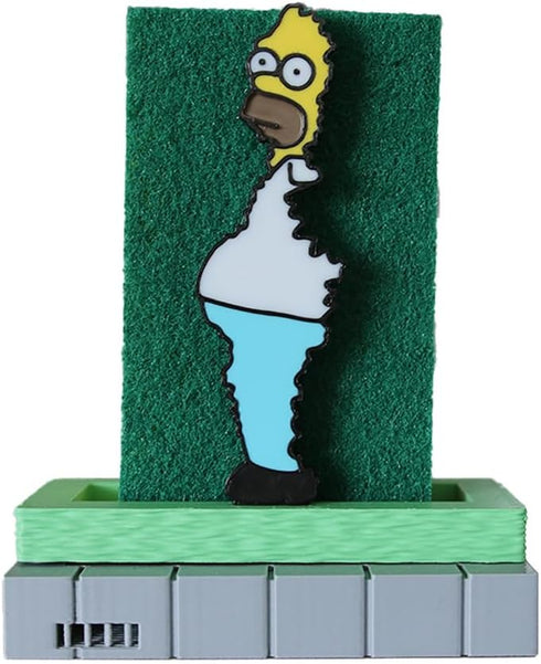 Quibblix Homer Simpson Bush Meme Sponge Holder | Funny Kitchen Accessory | Unique